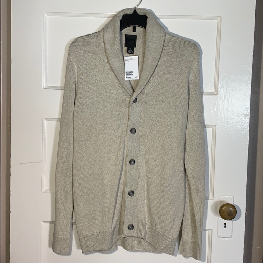 H&M Basic Beige Knit Cardigan